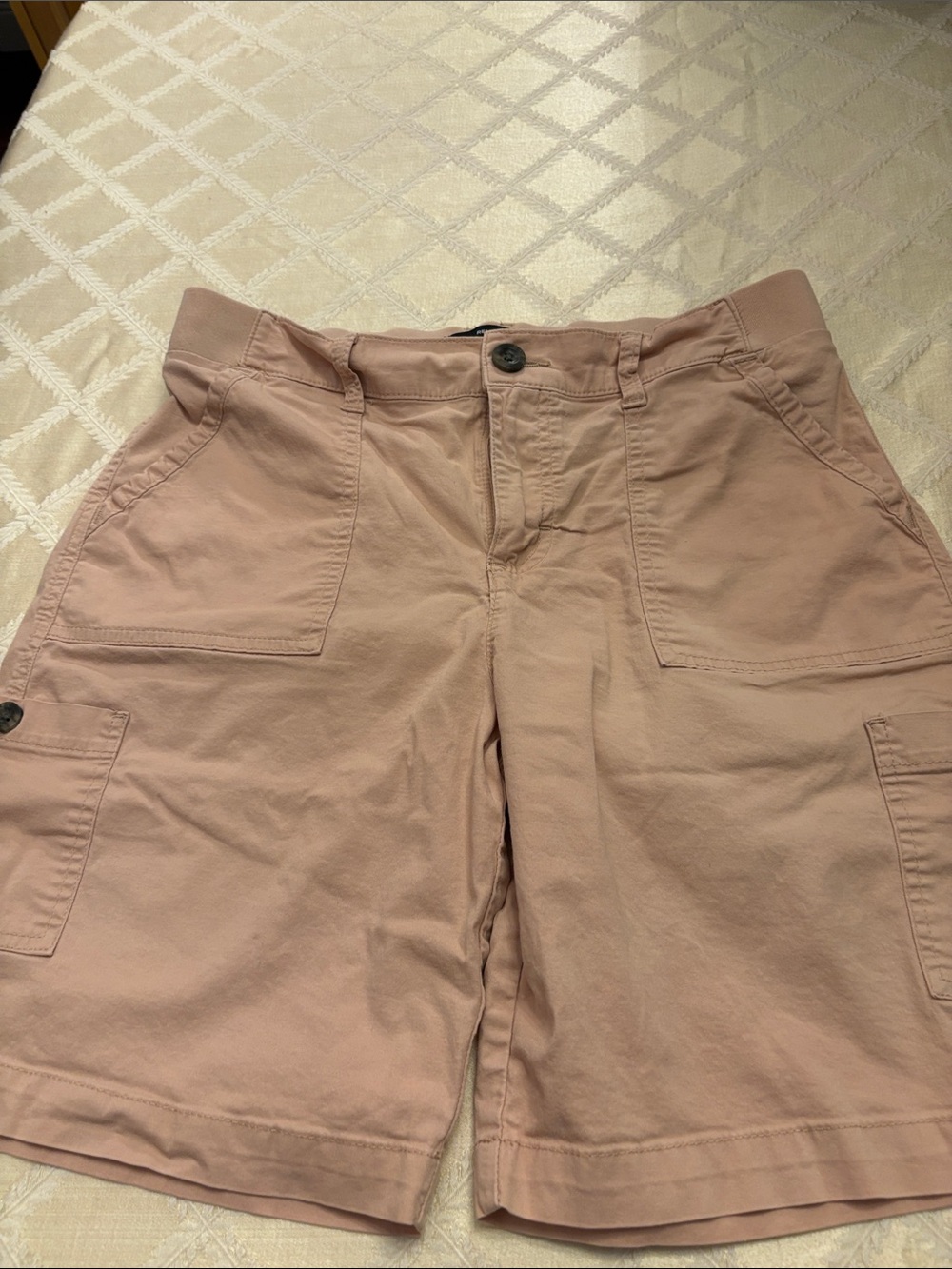 Lee Women's Cargo Shorts in Dusty Rose
